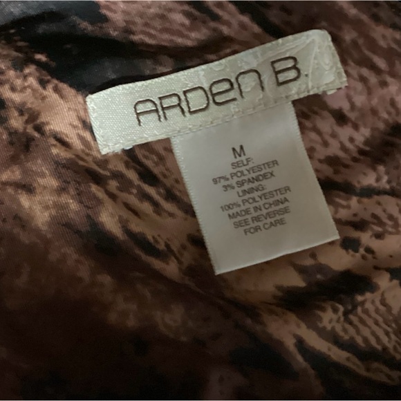 ARDEN B MIXED ANIMAL PRINT OFF THE SHOULDER MINI DRESS SIZE MEDIUM - Picture 3 of 3